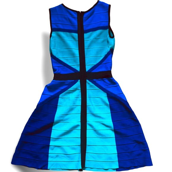 INC International Concepts Dresses & Skirts - INC Striped Bandage Dress - Turquoise/Blue, Size XS